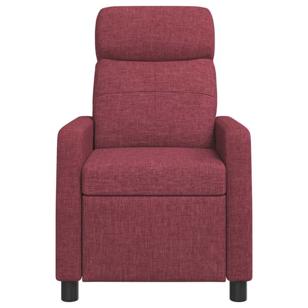 Massagefåtölj Vinröd Tyg