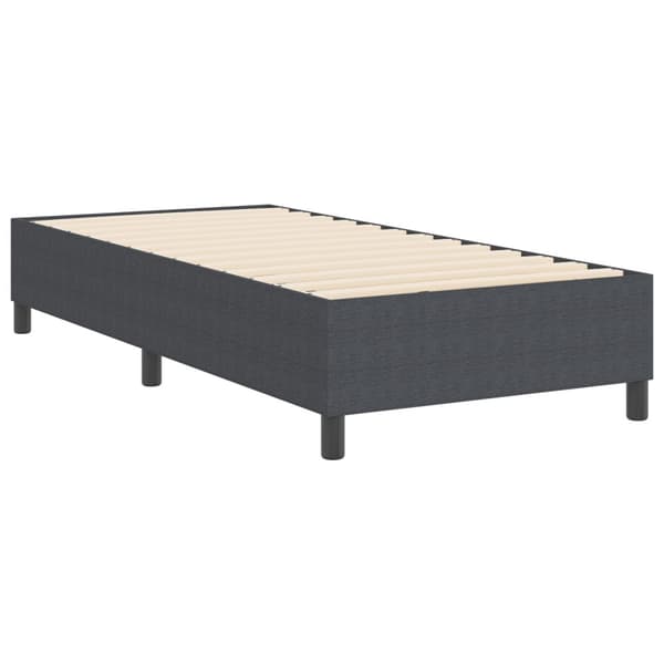 Plattform sängram Mörkgrå 100 x 200 cm Kordread tyg