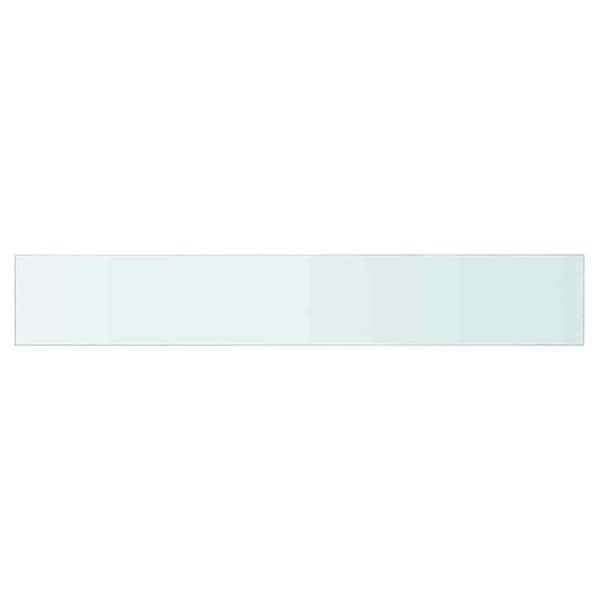 Hyllplan glas genomskinlig 80x12 cm