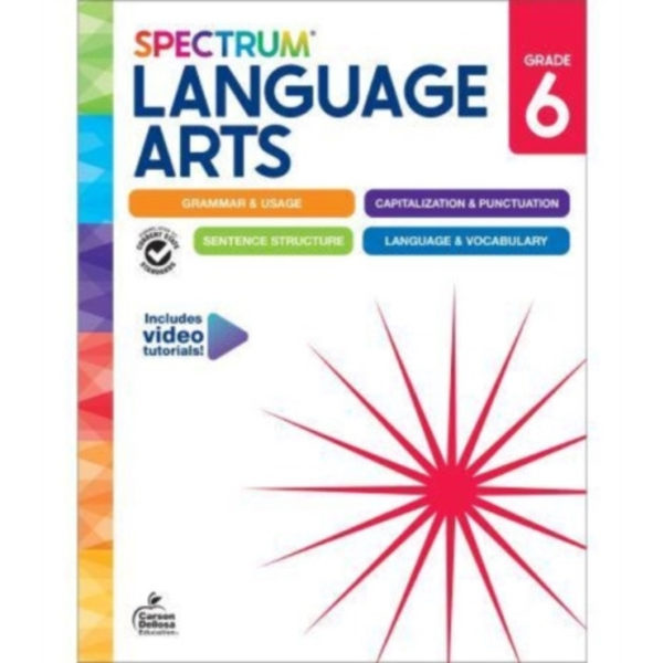 Spectrum Language Arts Workbook Grade 6 (häftad, eng)