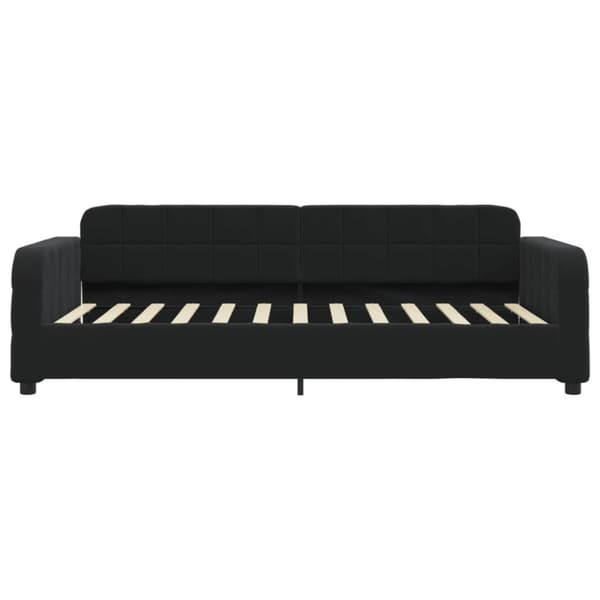 Dagbädd utdragbar svart 80x200 cm sammet