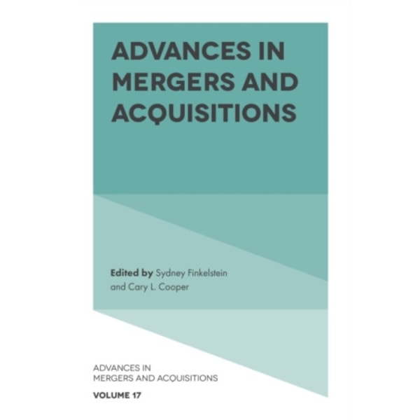 Advances in Mergers and Acquisitions (inbunden, eng)