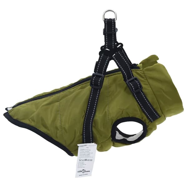 Hund Kappa Armégrön L24 Fleece och Polyester