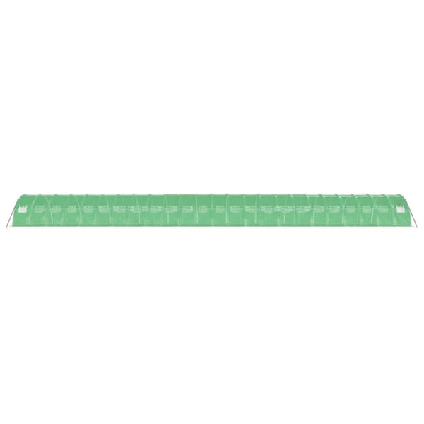 Växthus med stålram grön 96 m² 24x4x2 m