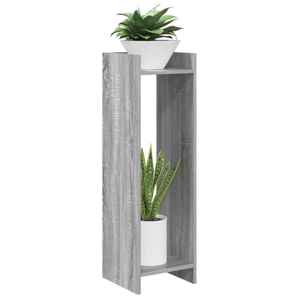 Växtställ 2 pcs Grå Sonoma 30 x 30 x 100 cm Konstruerat trä