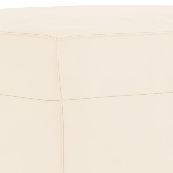 Fotpall gräddvit 70x55x41 cm sammet