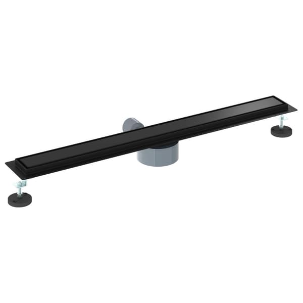 Duschavlopp 2-i-1 med 360° Siphon Svart 80 cm