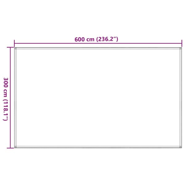 Tältmatta 300x600 cm antracit och vit