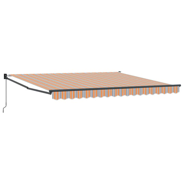 Utdragbar markis Flerfärgsdesign 400 × 300 cm