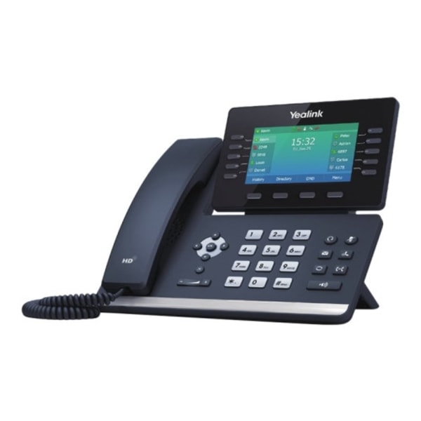 Yealink SIP-T54W - VoIP-telefon - med Bluetooth interface med nummerpresentation - 3-riktad samtalsförmåg