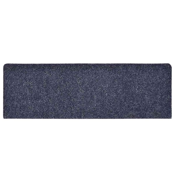 Trappmattor självhäftande 30 st 65x21x4 cm blå rektangulär kant