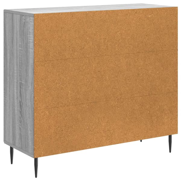 Sideboard Grå sonoma-ek 89 x 34,5 x 80 cm Konstruerat trä