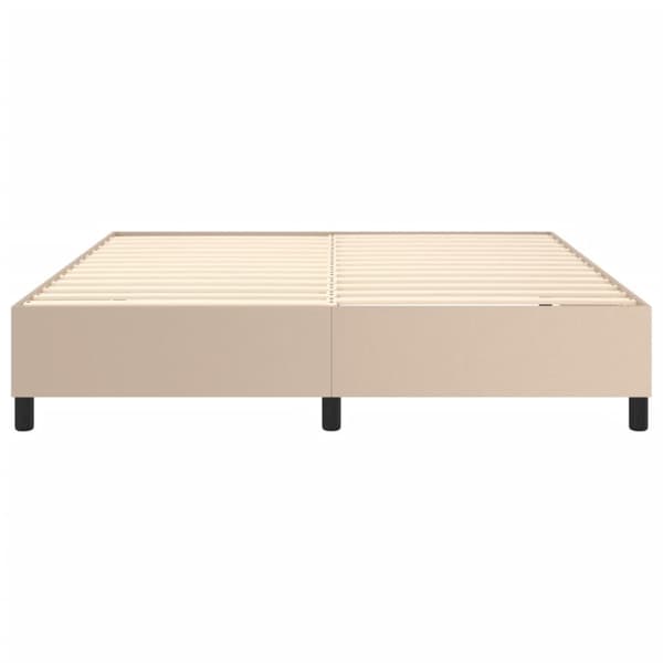 Boxspring-sängram cappuccino 180x200 cm konstläder