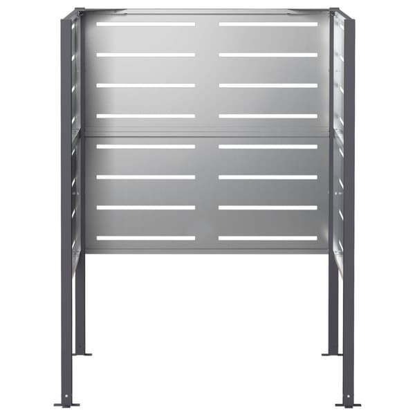 Soptunneskärm 85 x 85 x 113 cm Galvaniserat stål Silver