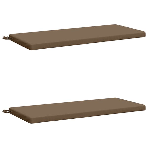 2-delade Bänk Kuddar SOEST 2 st 100% Polyester Taupe