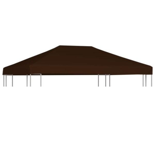 Paviljongtak 310 g/m² 3x4 m brun