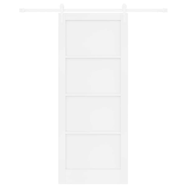 Skjutdörr ORKDAL 86 x 211 cm Konstruerat trä Vit