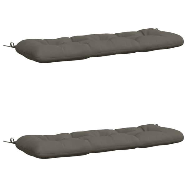 2-delade Bänk Kuddar VIANEN 100% Polyester Grå 100 x 40 x 12 cm