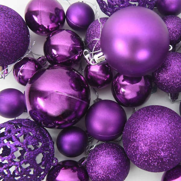 Julprydnad Set med 300 LED-lampor 120 pcs Lila Plast