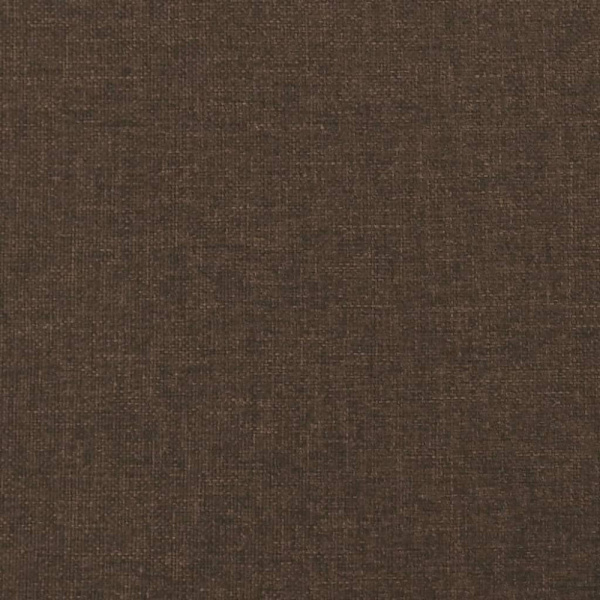 Boxspring-sängram mörkbrun 160x200 cm tyg