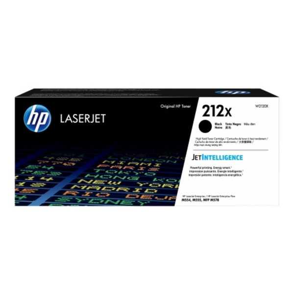 HP 212X - Lång livslängd - svart - original - LaserJet - tonerkassett (W2120X)