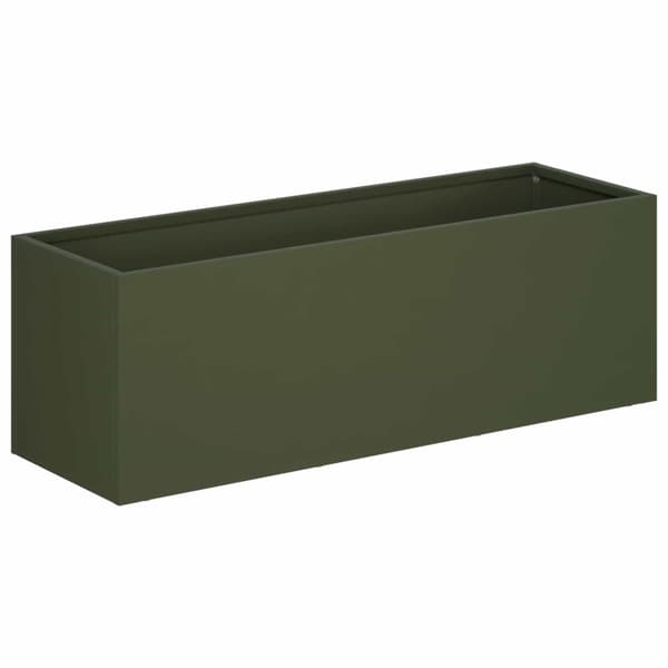 Trädgårdsplanterare 2 st Olivgrön 60 x 20 x 20 cm