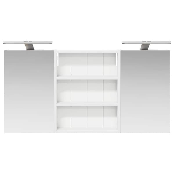 Badrumsskåpsset 3 st 100 x 10,5 x 50 cm Konstruerat trä