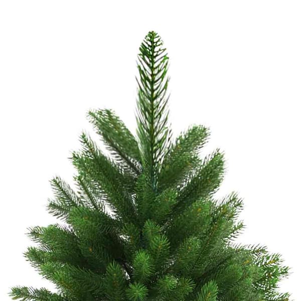 Julgran med LED-belysning Grön 240 cm PE