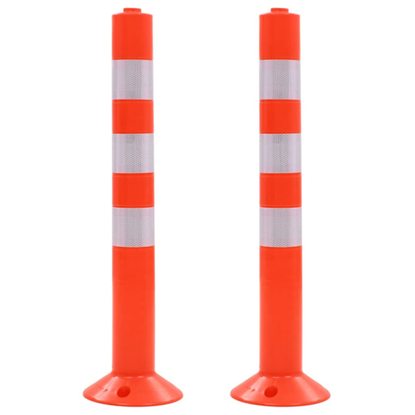 Trafikpollare 2 st plast 75 cm
