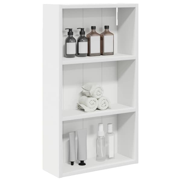 Badrumsväggskåp Vit 40 x 14 x 70 cm Konstruerat trä
