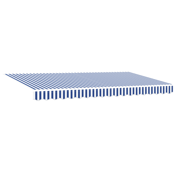 Utfällbar markis Randig Blå 350 x 200 cm tyg