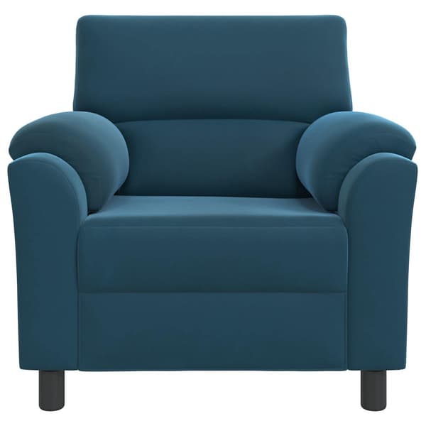 Soffa Blå 94 x 85 x 93 cm Sammet