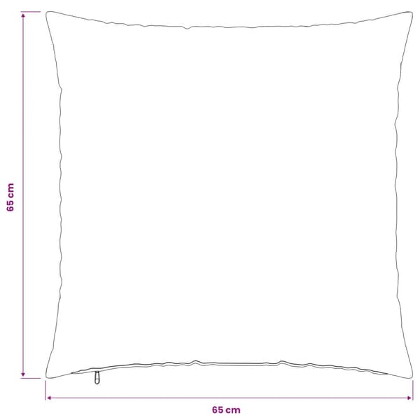 Kuddöverdrag 2 st HEERLEN Vit 65 x 65 cm PV Fleece