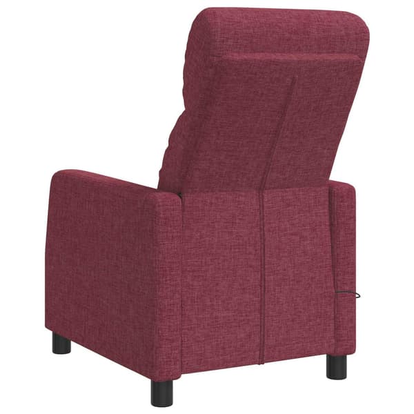 Massagefåtölj Vinröd Tyg