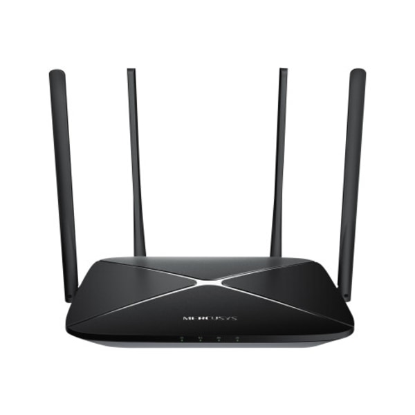 Mercusys AC12G - trådlös router - Wi-Fi 5 - skrivbordsmodell Svart