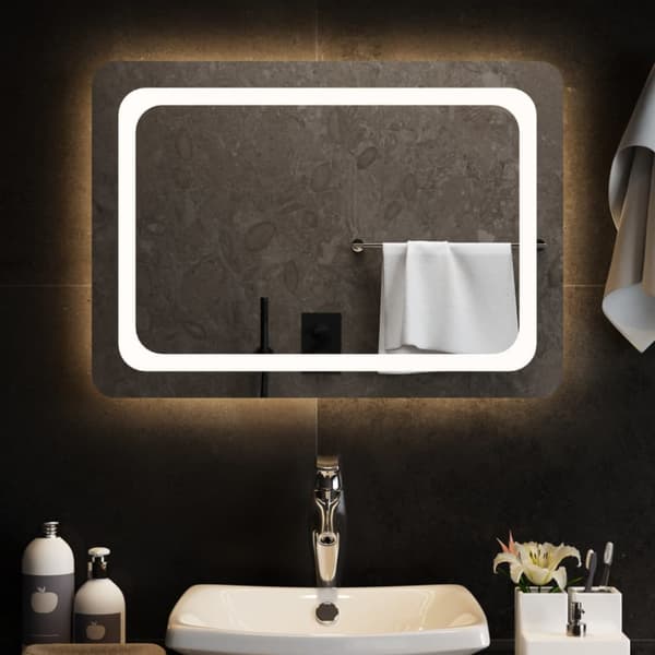 Badrumsspegel LED 70x50 cm