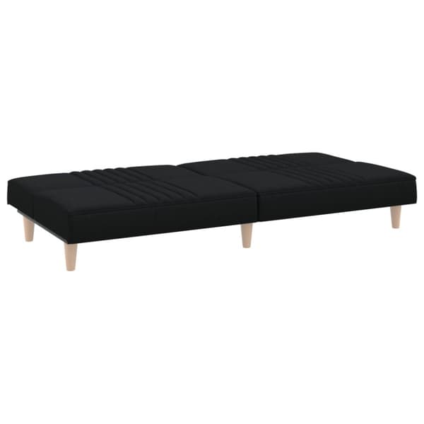 Bäddsoffa svart tyg