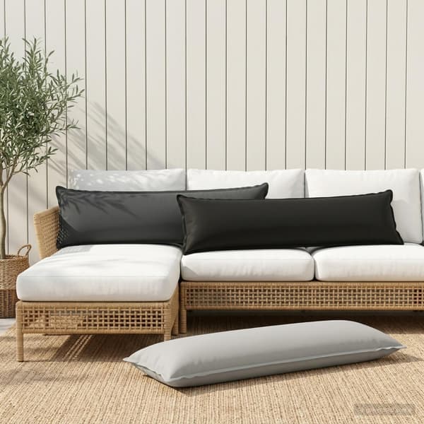 Kudde med kudde HOUTEN 2 st Antracit Polyester