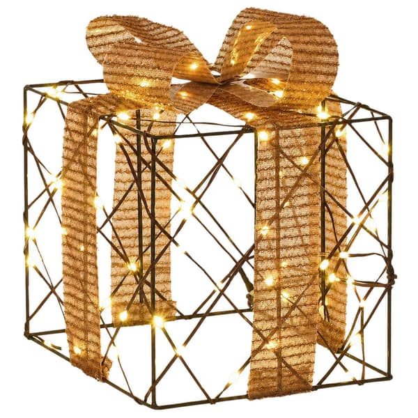 Ljusande julklapp 3 st 150 LED-lampor Varmvit