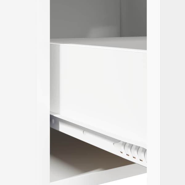 Sängbord 2 pcs Vit 40 x 30 x 60 cm Konstruerat trä