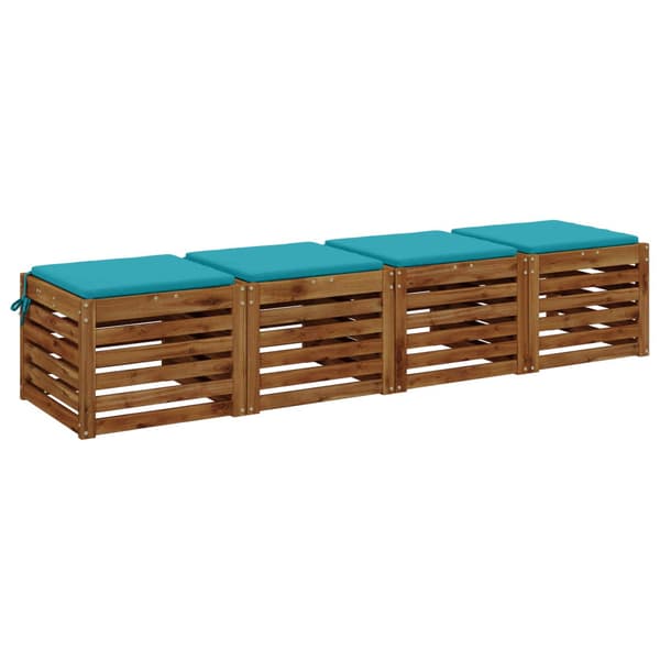 4-delade Sittdynor SOEST 4 st 100% Polyester Turkos