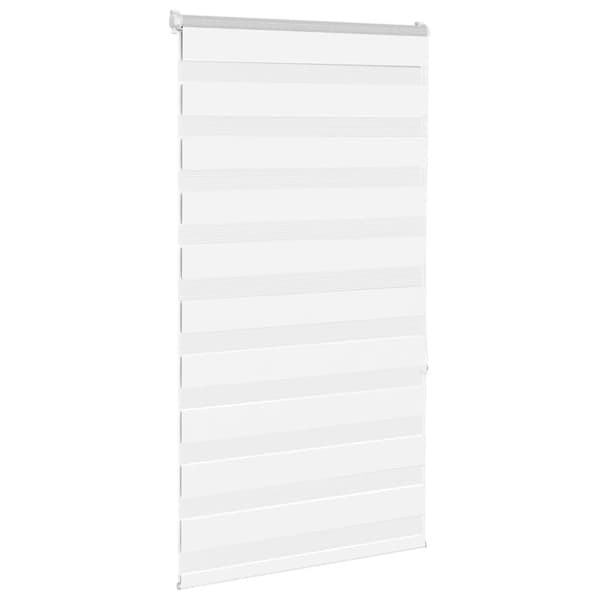 Rullgardin zebra vit 75x150 cm tyg bredd 70,9 cm polyester