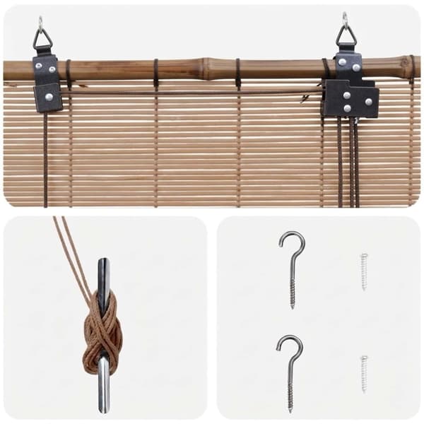 Rullgardin Brun 70 x 220 cm Bambu
