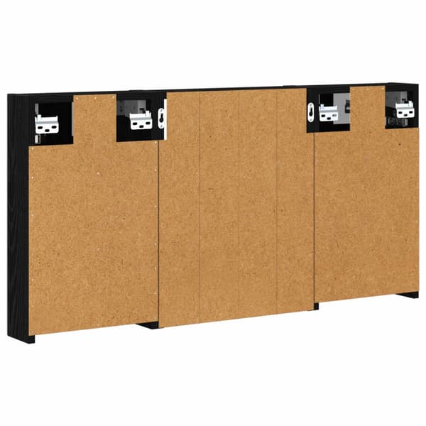 Badrumsskåpsset 3 st 100 x 10,5 x 50 cm Konstruerat trä