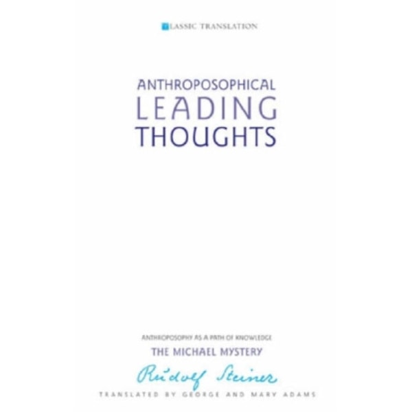 Anthroposophical Leading Thoughts (häftad, eng)