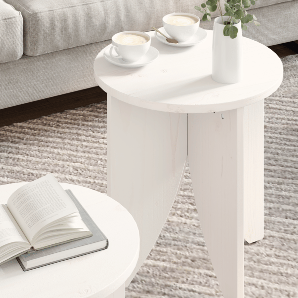 Kaffeebord 2 pcs Vit