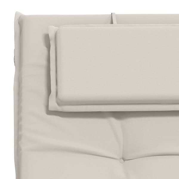 Solstol Kudde GEMERT 100% Polyester Vit 190 x 50 x 9 cm