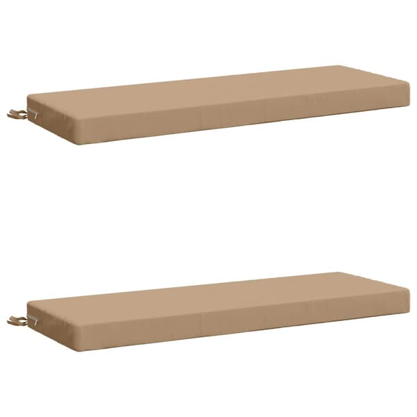 2-delade Bänk Kuddar SOEST 2 st 100% Polyester Sand
