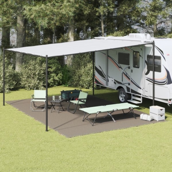 Tältöverdrag Ark Ljusgrå Polyester 400 x 600 cm Bärbar