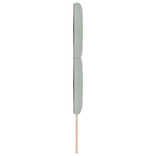 Huvudgavel Ljusgrå 160 cm Sammet